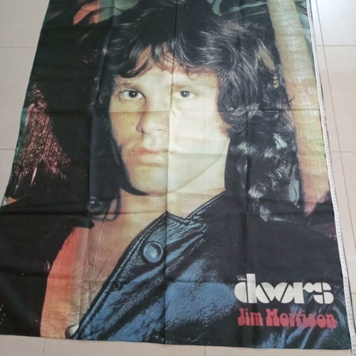 Jim Morrison flag like new, 0.97 x 1.37 m