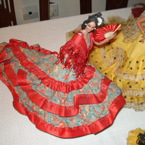 Spaniola dolls used, pack of 6 pieces