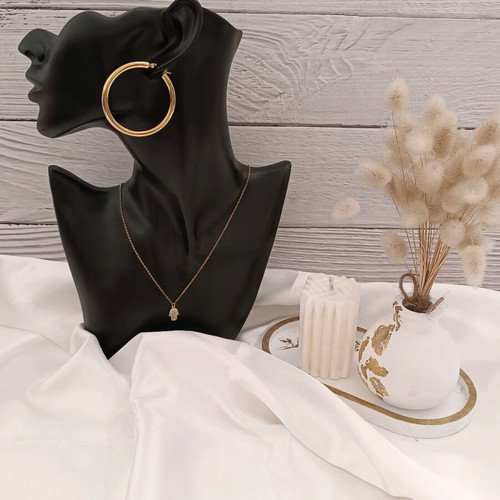 Gold Stainless Steel Hoop Earrings new