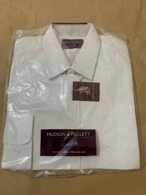 Men's long-sleeve shirt new size 39-40 multicolor
