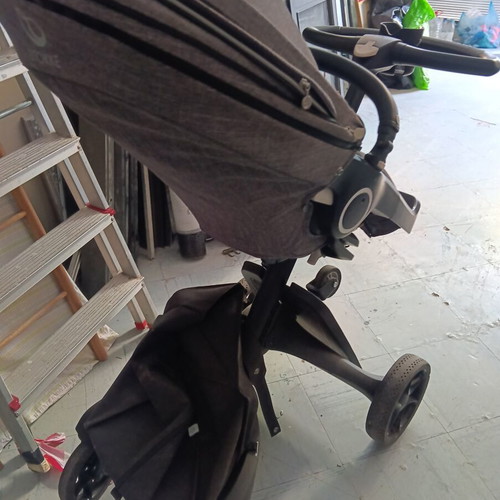 Stokke stroller like new with accessories and second child transport option