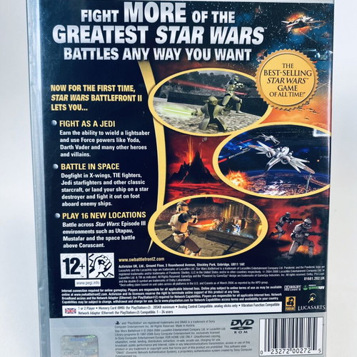 Star Wars Battlefront II PlayStation 2 PS2 game used, full English