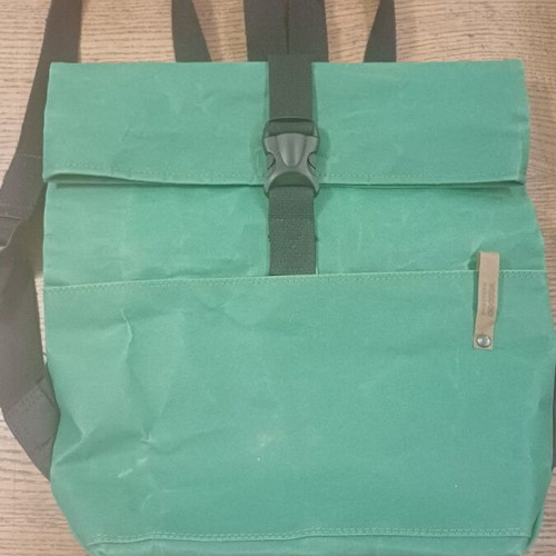 Voodoo Paperbag Green Vegan Backpack like new