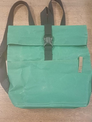Voodoo Paperbag Green Vegan Backpack like new
