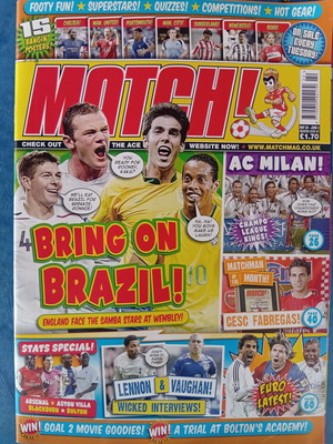 Match Football τεύχος 29/5-4/6/2007 σαν καινούργιο με αφίσες Milan