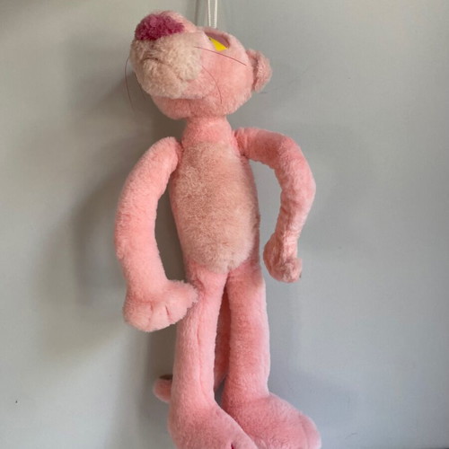 Pink Panther plush toy vintage 2000 used, 41 cm
