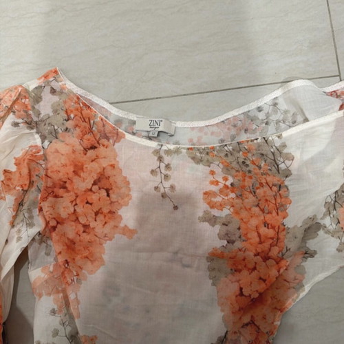 Zini boutique blouse, white