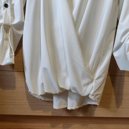 White wrap shirt like new, size L