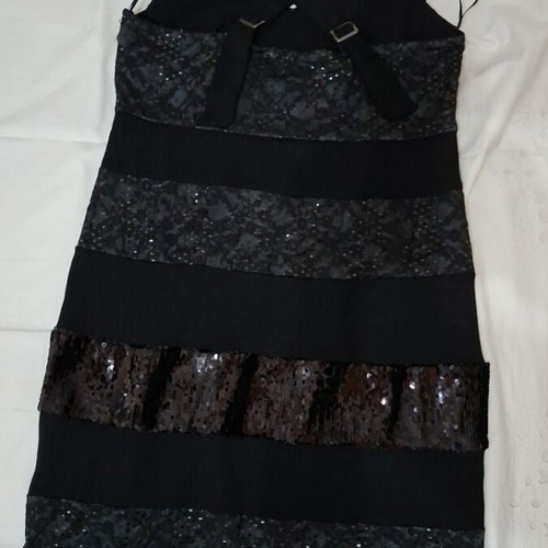 Mat Fashion evening dress with sequins and lace like new, size M-L
