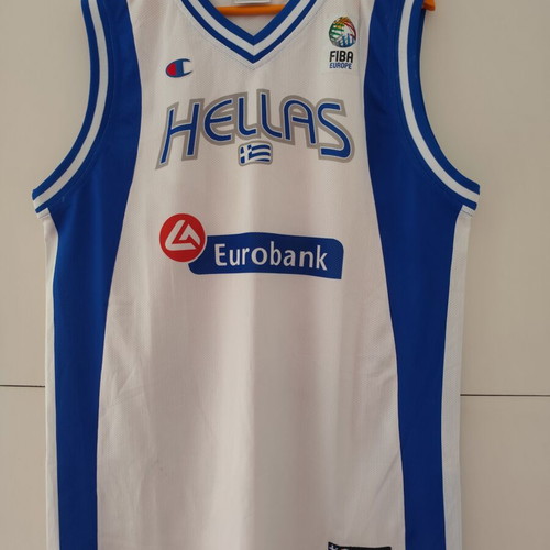 Greece Champion Eurobasket 07 Basketball Jersey used, size XL