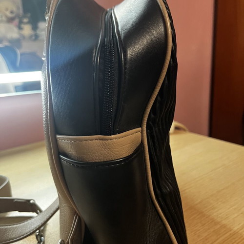 Doca backpack like new, black and beige