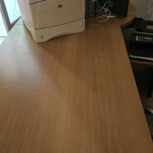 Sato executive desk with extension, drawer unit and side table like new