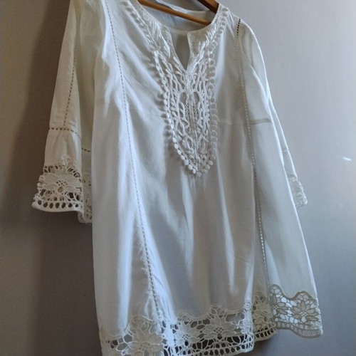 Zara cotton shirt like new, white, size S
