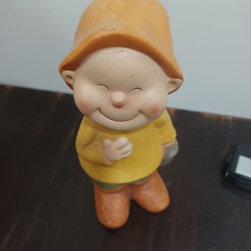 Ceramic decorative gnome like new, height 24 cm