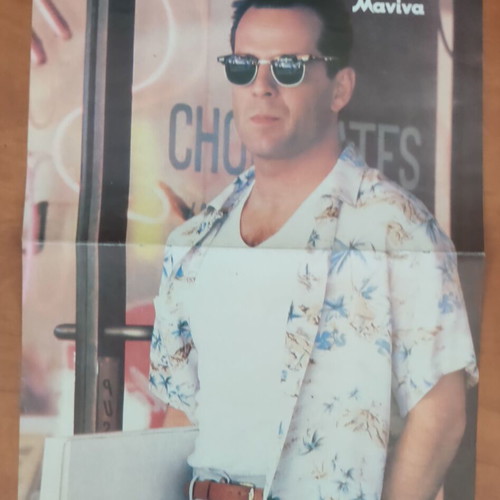 Manina double-sided vintage poster with Bruce Willis and Johnny Logan
