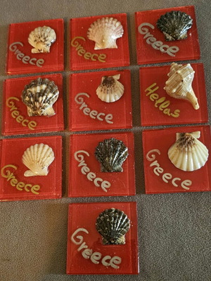 Fridge magnets new, pack of 15 with shells