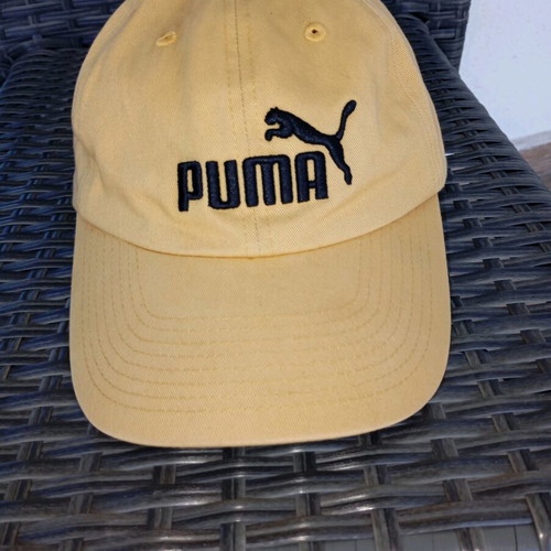 Puma hat used, Ess Cap model, yellow, 100% cotton