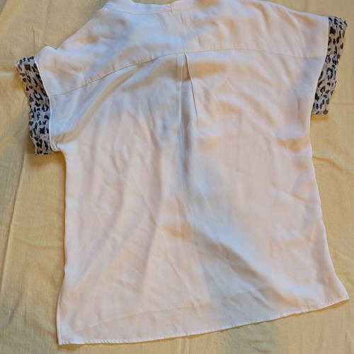 Max Mara shirt like new, size XL, white and beige