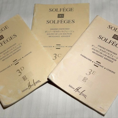 Solfege music books 3c-3d-3e like new