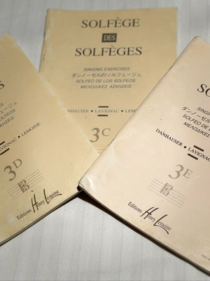 Μουσικά βιβλία Solfege 3c-3d-3e σαν καινούργια