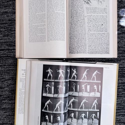 Leonardo da Vinci On the Human Body & Eadweard Muybridge The Human Figure in Motion books