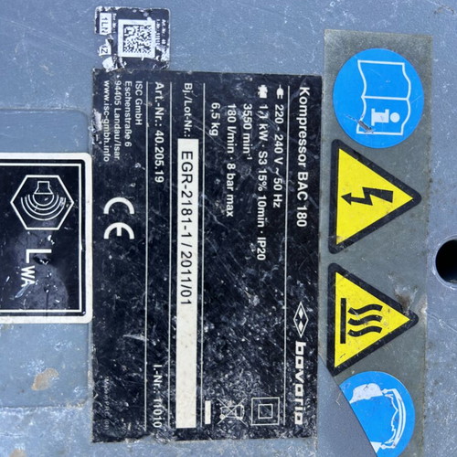 Bavaria BAC180 compressor case