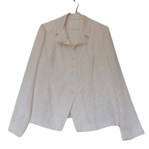 Handmade vintage shirt Cypriot craftsmanship, like new, white