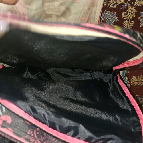 Monster High school backpack used with multiple compartments for primary school
