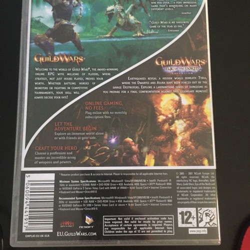 Guild Wars Platinum Edition PC used, action game