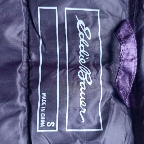 Eddie Bauer women's vest with down like new, purple, size S