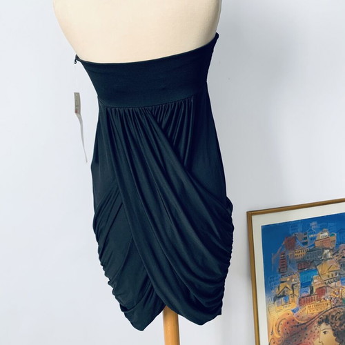 Strapless dress Veloudakis new, jersey, size S-M, black
