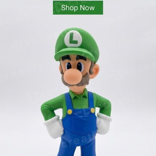 Luigi Super Mario figure 33cm height new