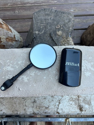 Bicycle light and mirror set