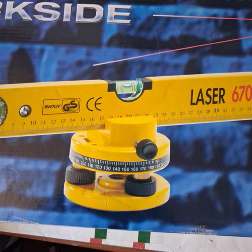 Parkside Laser 670 laser level set with tripod and carrying case