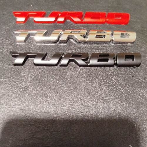 Turbo car badge made of aluminum new