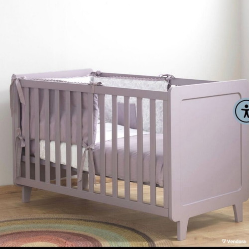 HRA Hippy Lilac Crib and Changing Table like new