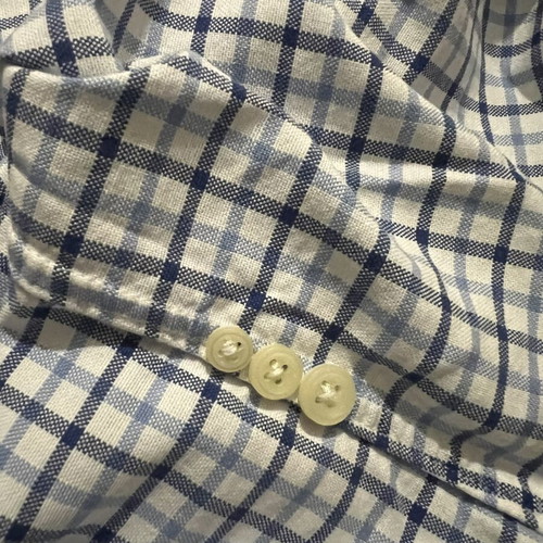 Ralph Lauren shirt used, size S, white and blue checkered