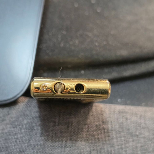 Pierre Cardin vintage slim lighter, gold plated metal