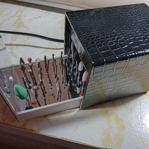 Nail drill bits used, various types