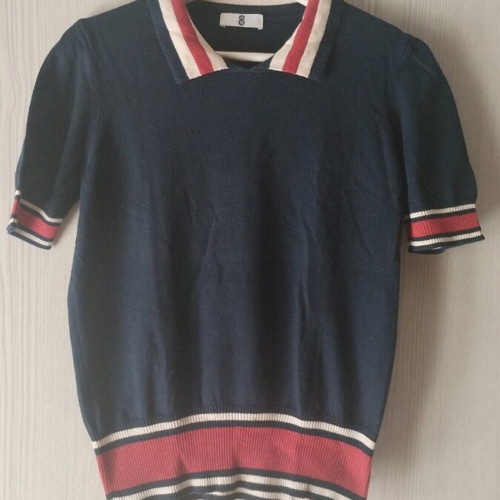 8 by Yoox knitted shirt used, blue, size M
