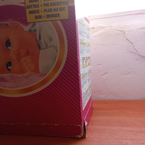 Pampers Ultra Pink Pasok Koskotas Collectible Box used, 1980s