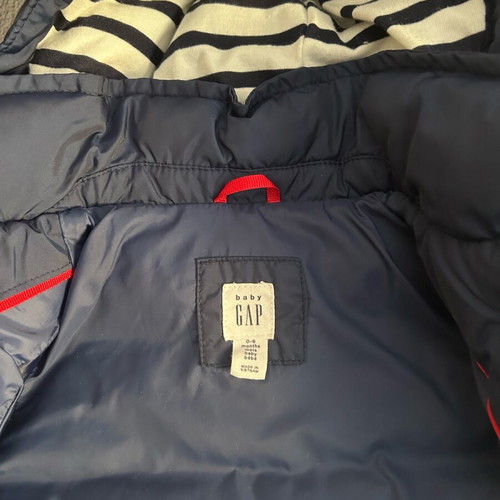 Baby Gap infant jacket like new 0-6 months nautical style with hood