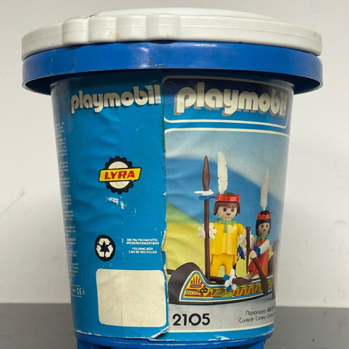 Playmobil Lyra 2105 Indian Couple With Canoe new in sealed bucket