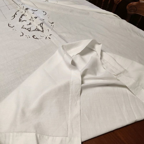 Handmade cutwork curtain like new 190x290