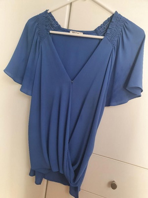 Bill Cost blue cotton blouse used, size M