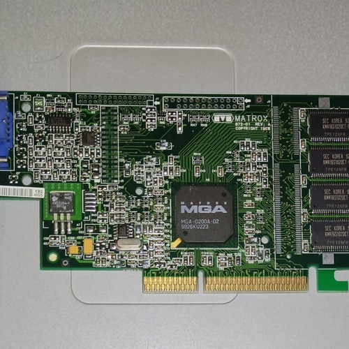 Matrox Millennium G200 LE 8MB AGP used graphics card