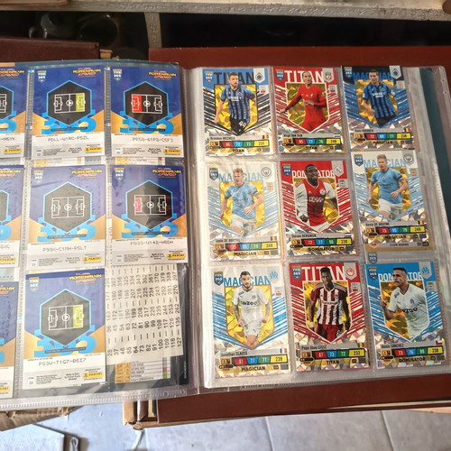 Adrenalyn XL Panini album with about 120 football cards 2023, new