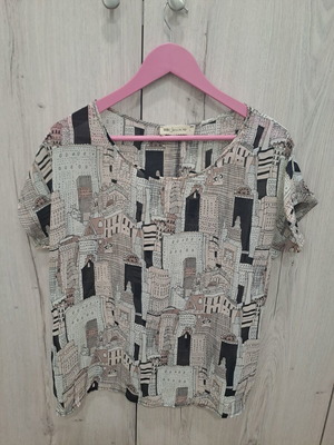 Bsb short-sleeve top like new, multicolored, size L