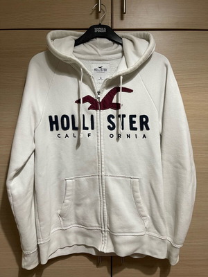 Men’s cardigan Hollister άσπρο μέγεθος M σαν καινούργιο φορεμένο ελάχιστα