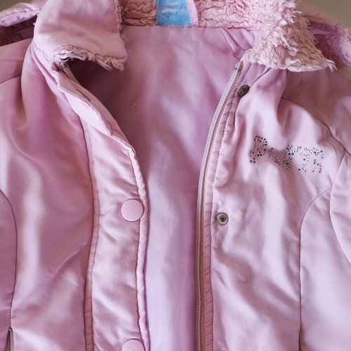 Piccolo Mondo baby jacket, pink, waterproof, hooded, size 18M